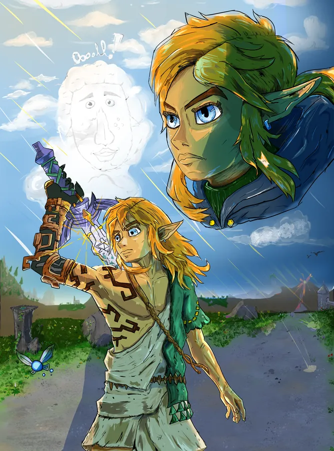 Illustration de Flop Vikuta : Link (The Legend of Zelda)